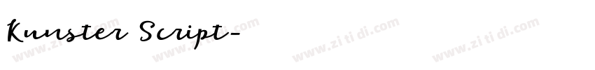 Kunster Script字体转换